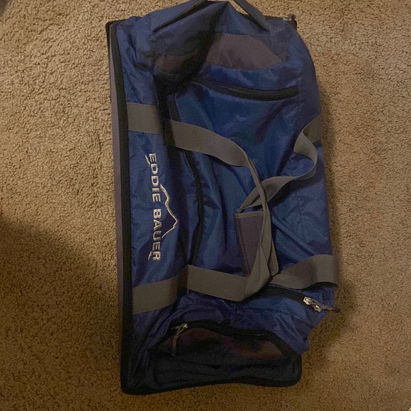 Eddie Bauer Bags Vintage Eddie Bauer Rolling Duffle Bag Poshmark